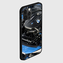 Чехол для iPhone 12 Pro BMW Engine Twin Power Turbo, цвет: 3D-черный — фото 2