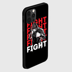 Чехол для iPhone 12 Pro FIGHT FIGHT FIGHT, цвет: 3D-черный — фото 2