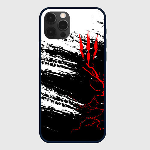 Чехол iPhone 12 Pro The Witcher - Когти / 3D-Черный – фото 1