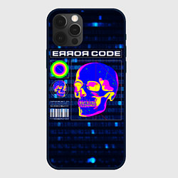 Чехол для iPhone 12 Pro Error code: Hacker Хакер программист, цвет: 3D-черный