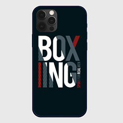 Чехол для iPhone 12 Pro Бокс - Boxing, цвет: 3D-черный