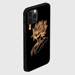 Чехол для iPhone 12 Pro Гоку неоновый Dragon Ball, цвет: 3D-черный — фото 2