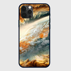 Чехол для iPhone 12 Pro Песчаный Космос, цвет: 3D-черный