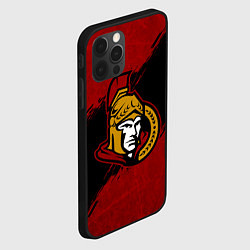Чехол для iPhone 12 Pro Оттава Сенаторз , Ottawa Senators, цвет: 3D-черный — фото 2