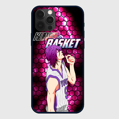 Чехол iPhone 12 Pro Kuroko no Basuke, Murasakibara Atsushi Ацуши Мурас / 3D-Черный – фото 1