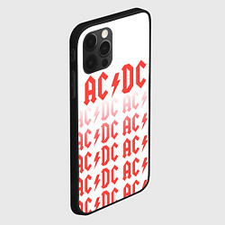 Чехол для iPhone 12 Pro Acdc Паттерн, цвет: 3D-черный — фото 2