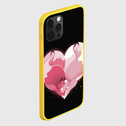 Чехол для iPhone 12 Pro Сердце Две Кицуне, цвет: 3D-желтый — фото 2