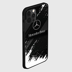 Чехол для iPhone 12 Pro Mercedes-Benz - Темный, цвет: 3D-черный — фото 2