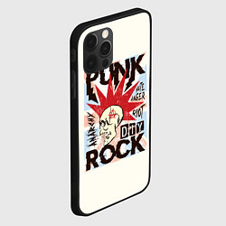 Чехол для iPhone 12 Pro Punk Rock Панк, цвет: 3D-черный — фото 2