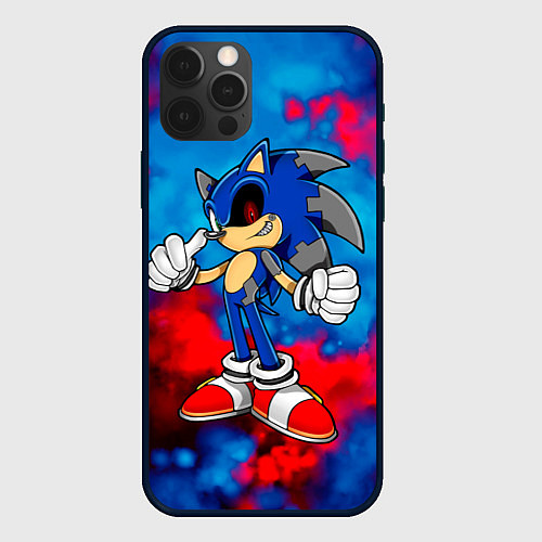 Чехол iPhone 12 Pro СОНИК EXE SONIC / 3D-Черный – фото 1