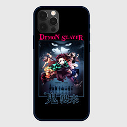 Чехол для iPhone 12 Pro Клинок, рассекающий демонов - плакат, цвет: 3D-черный