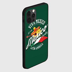 Чехол для iPhone 12 Pro Мексика Mexico, цвет: 3D-черный — фото 2