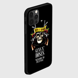 Чехол для iPhone 12 Pro Guns n roses, группа, цвет: 3D-черный — фото 2