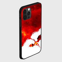 Чехол для iPhone 12 Pro ДЫХАНИЕ ЗВЕЗДНОГО ДРАКОНА DRAGON FIRE, цвет: 3D-черный — фото 2