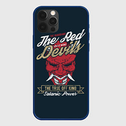 Чехол для iPhone 12 Pro Красный Дьявол, цвет: 3D-тёмно-синий