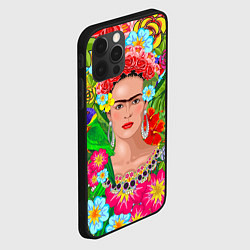 Чехол для iPhone 12 Pro Фрида Кало Мексика Художник Феминист 3D, цвет: 3D-черный — фото 2
