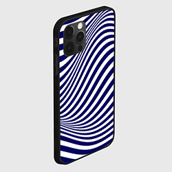 Чехол для iPhone 12 Pro ИЛЛЮЗИЯ В ПОЛОСАХ ОБМАН ЗРЕНИЯ, цвет: 3D-черный — фото 2
