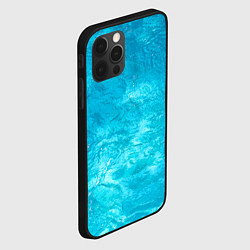 Чехол для iPhone 12 Pro Голубой океан Голубая вода, цвет: 3D-черный — фото 2