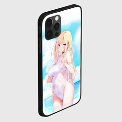Чехол для iPhone 12 Pro Китагава в купальнике, цвет: 3D-черный — фото 2