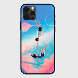 Чехол для iPhone 12 Pro Дитя погоды арт, цвет: 3D-черный