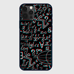 Чехол для iPhone 12 Pro ФОРМУЛЫ ГЛИТЧ GLITCH, цвет: 3D-черный