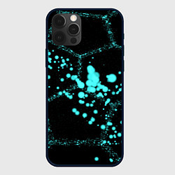 Чехол для iPhone 12 Pro Соты - брызги красок, цвет: 3D-черный