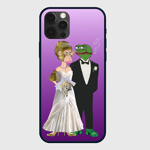 Чехол iPhone 12 Pro Свадьба - Чертовски привлекательные / 3D-Черный – фото 1
