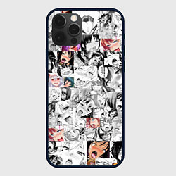 Чехол для iPhone 12 Pro Ahegao Girls, цвет: 3D-черный