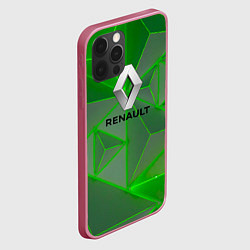 Чехол для iPhone 12 Pro RENAULT РЕНО abstraction, цвет: 3D-малиновый — фото 2