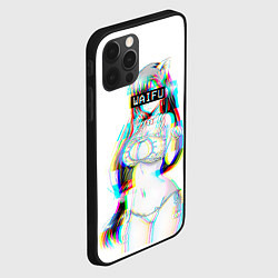 Чехол для iPhone 12 Pro Кошкодевочка Waifu, цвет: 3D-черный — фото 2