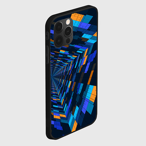 Чехол iPhone 12 Pro Geometric pattern Fashion Vanguard / 3D-Черный – фото 2