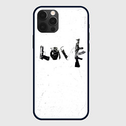 Чехол для iPhone 12 Pro Banksy Бэнкси LOVE, цвет: 3D-черный