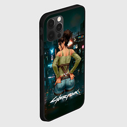 Чехол для iPhone 12 Pro Panam Панам Cyberpunk2077, цвет: 3D-черный — фото 2