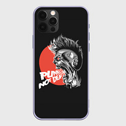 Чехол для iPhone 12 Pro PUNKS NOT DEAD - Панк, цвет: 3D-светло-сиреневый