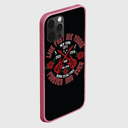 Чехол для iPhone 12 Pro Rock and Roll навсегда, цвет: 3D-малиновый — фото 2