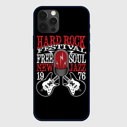 Чехол для iPhone 12 Pro HARD ROCK FESTIVAL, цвет: 3D-черный