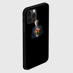 Чехол для iPhone 12 Pro Валерий Меладзе с цветами, цвет: 3D-черный — фото 2