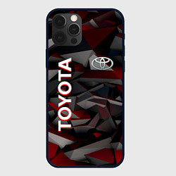 Чехол для iPhone 12 Pro Toyota тойота abstraction, цвет: 3D-черный