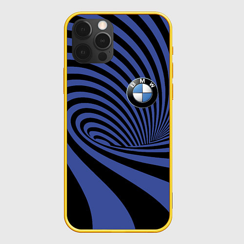 Чехол iPhone 12 Pro BMW Pattern Germany / 3D-Желтый – фото 1