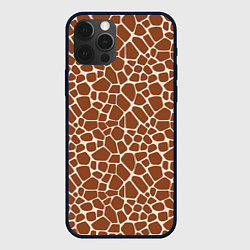Чехол для iPhone 12 Pro Шкура Жирафа - Giraffe, цвет: 3D-черный