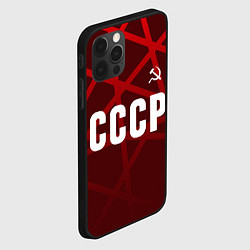 Чехол для iPhone 12 Pro СССР КРАСНЫЕ ЛИНИИ, цвет: 3D-черный — фото 2