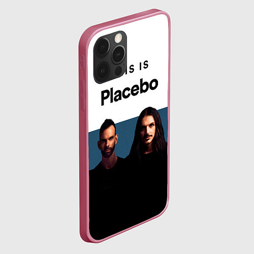 Чехол iPhone 12 Pro Плацебо Дуэт / 3D-Малиновый – фото 2