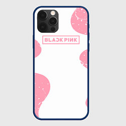 Чехол для iPhone 12 Pro Black pink, цвет: 3D-тёмно-синий