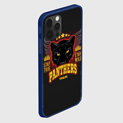 Чехол для iPhone 12 Pro ПАНТЕРА PANTHERS, цвет: 3D-тёмно-синий — фото 2