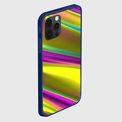 Чехол для iPhone 12 Pro Красочные разводы, цвет: 3D-тёмно-синий — фото 2