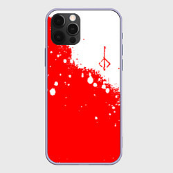 Чехол для iPhone 12 Pro BLOODBORNE HUNTER СИМВОЛ ОХОТНИКА, цвет: 3D-светло-сиреневый