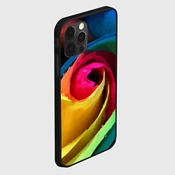 Чехол для iPhone 12 Pro Роза fashion 2022, цвет: 3D-черный — фото 2