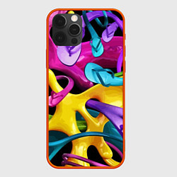 Чехол для iPhone 12 Pro Пляжный паттерн Summer, цвет: 3D-красный