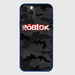 Чехол для iPhone 12 Pro Roblox Камуфляж Тёмные Воды, цвет: 3D-тёмно-синий