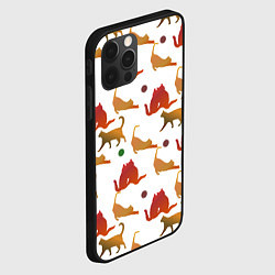 Чехол для iPhone 12 Pro Cats cats cats, цвет: 3D-черный — фото 2